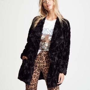 BB Dakota by Steve Madden Tucker Faux Fur Fall Winter Jacket Size Small